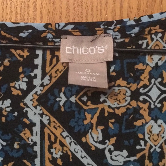 3 for $30. Chicos Chiffon tank top. - Picture 2 of 2